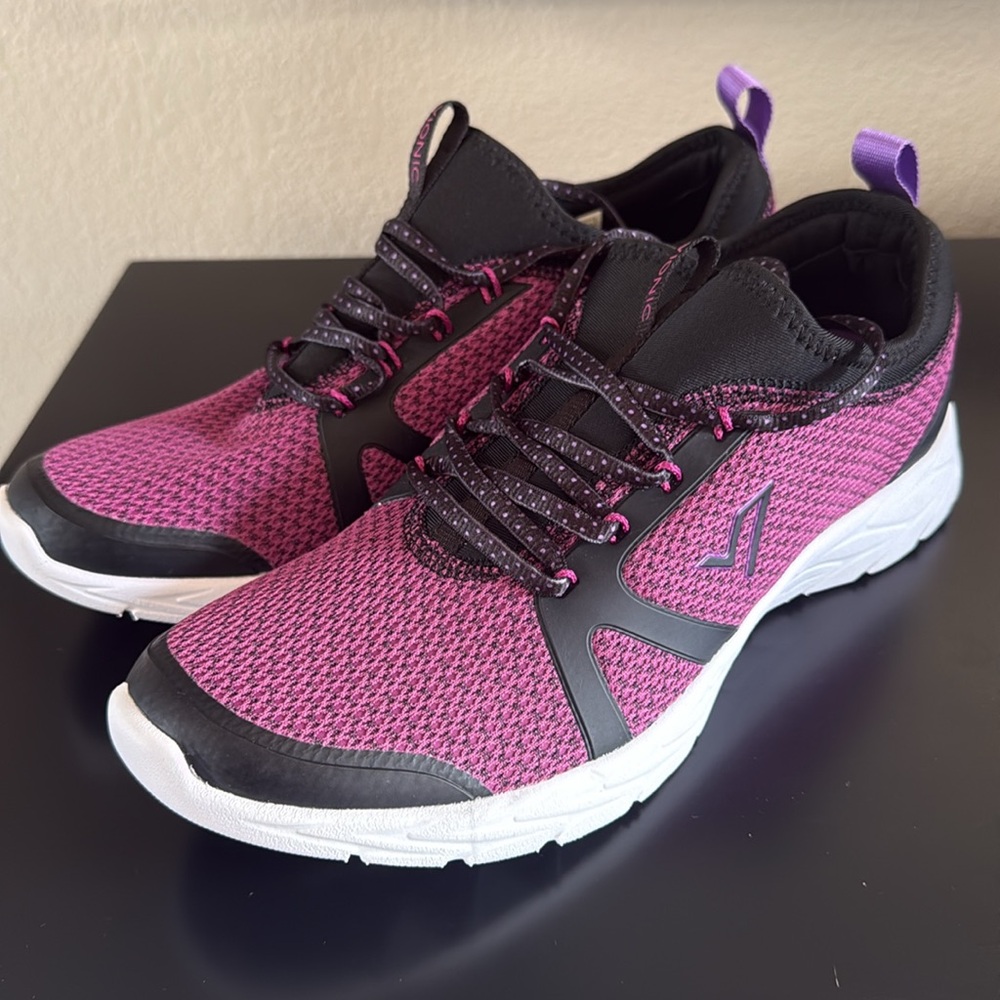 Vionic Women's Alma Black & Pink Athletic Shoes - Picture 3 of 13